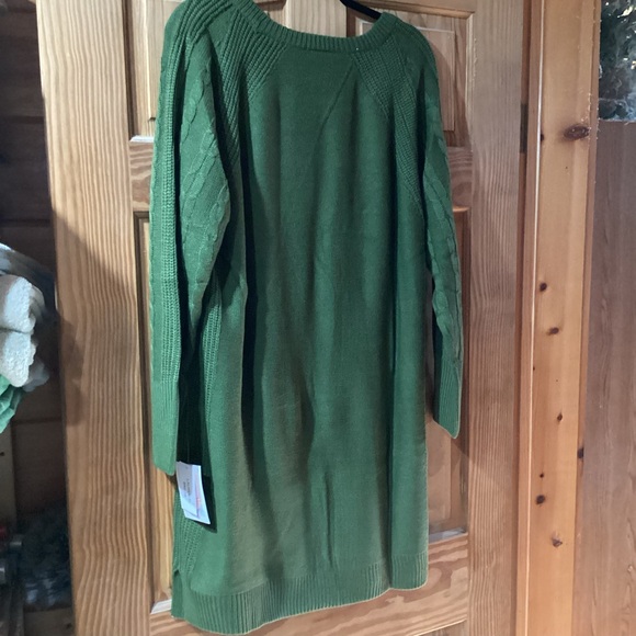 LuLaRoe Lauren Sweaterdress in olive green XL - Picture 7 of 9